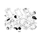 Craftsman 917253401 engine/housing/handle diagram