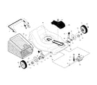 Craftsman 917253401 drive control/gear case/wheels diagram