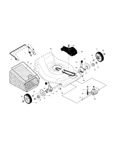 Drive control/gear case/wheels