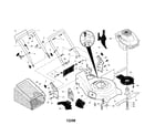 Craftsman 917253431 engine/housing/handle diagram