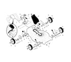 Craftsman 917253431 drive control/gear case/wheels diagram