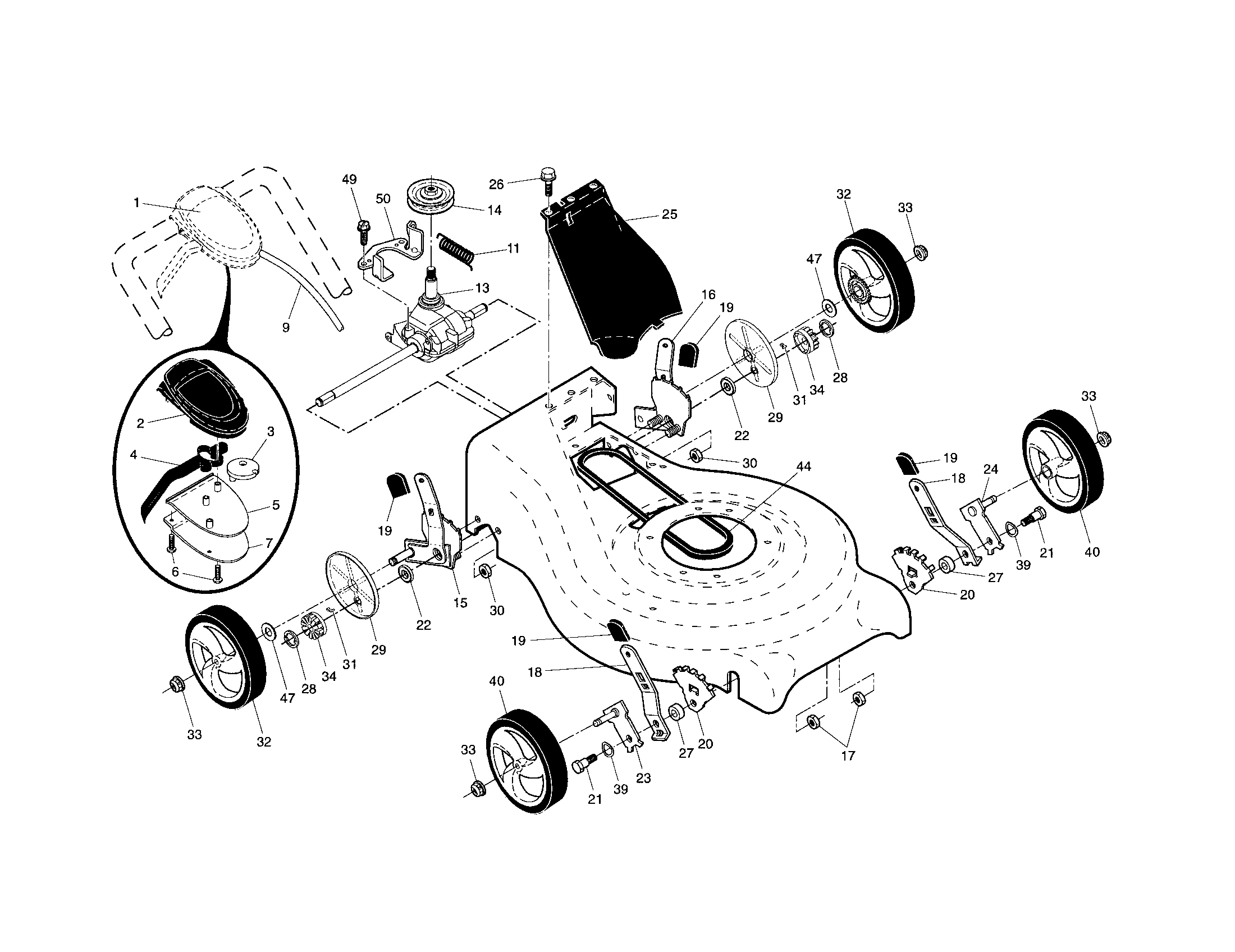 DRIVE CONTROL/GEAR CASE/WHEELS