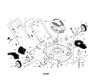 Craftsman 917253450 engine/housing/handle diagram