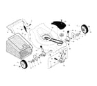 Craftsman 917253461 drive control/gear case/wheels diagram