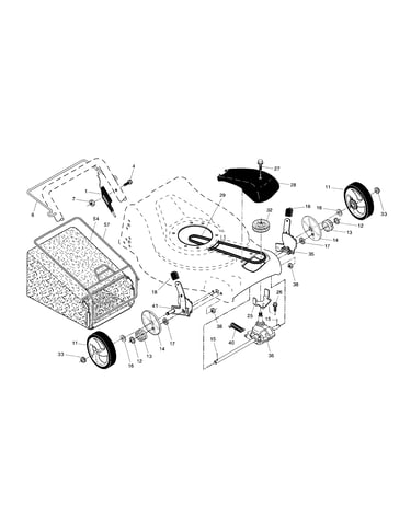 Drive control/gear case/wheels
