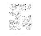 Briggs & Stratton 123K00 (0005-3717) fuel tank/muffler diagram