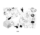 Craftsman 917253470 engine/housing/handle diagram