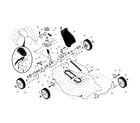 Craftsman 917253470 drive control/gear case/wheels diagram
