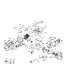 Engine/fuel tank/alternator