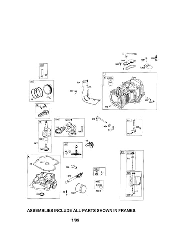 Cylinder/crankshaft/crankcase