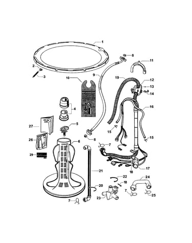 Agitator/hoses