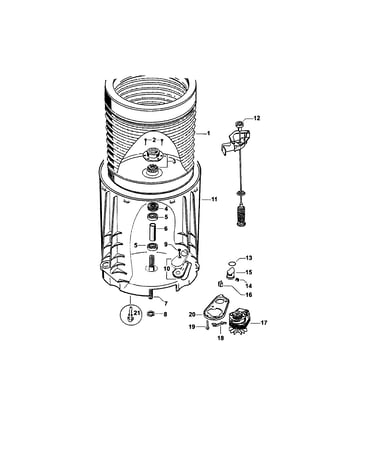 Inner & outer bowls/pump