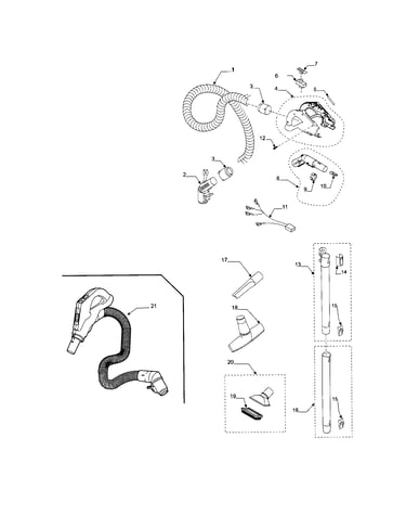 Hose and attachment