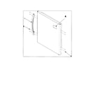 Amana ABD2533DES0 refrigerator door handle/trim diagram