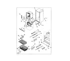 Amana ABD2533DES0 interior cabinet/freezer shelving diagram