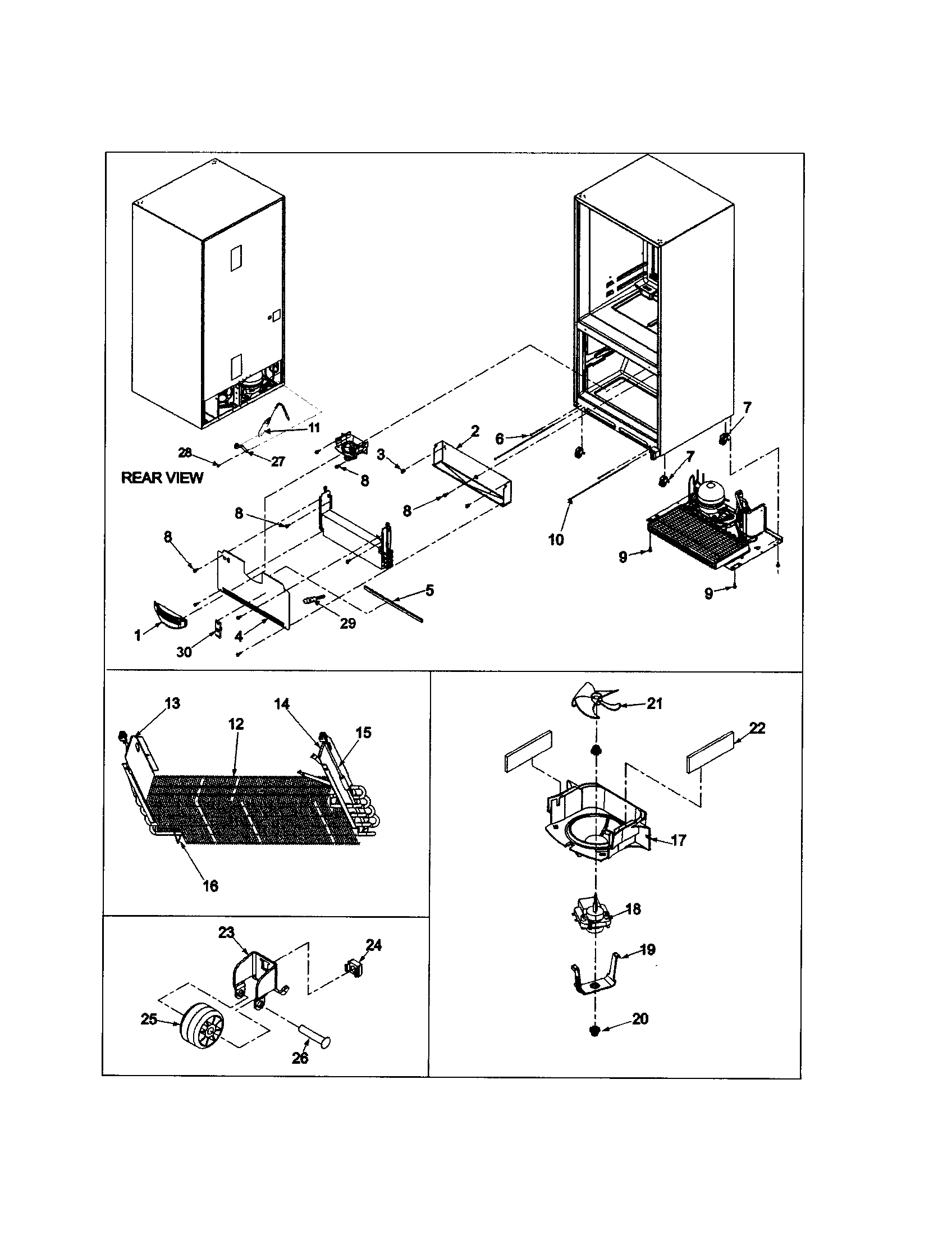 EVAPORATOR AREA/ROLLERS