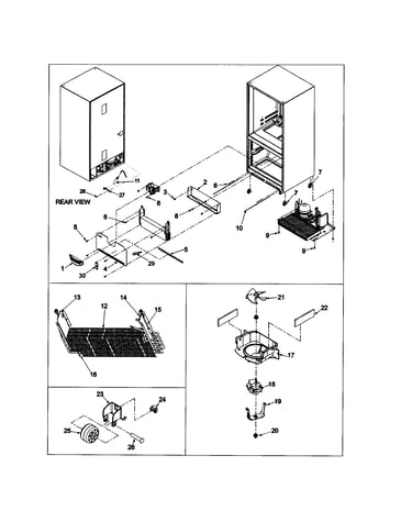 Evaporator area/rollers