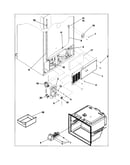 Ice maker/cabinet back