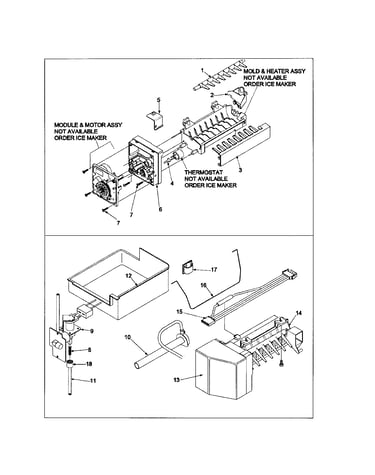 Optional ice maker kit