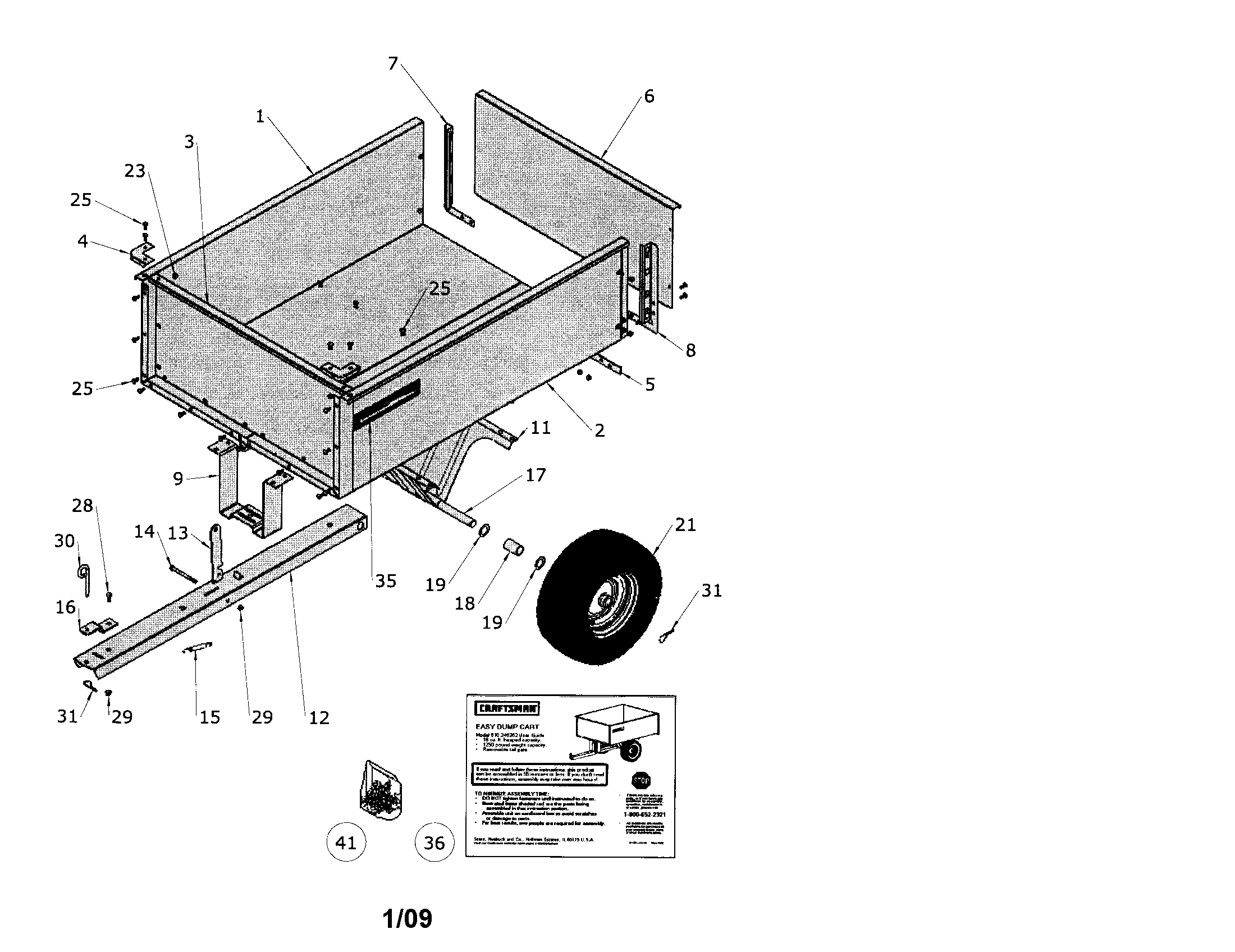 Easy dump cart