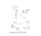 Briggs & Stratton 128T05-1268-B1 carburetor/fuel tank/muffler diagram