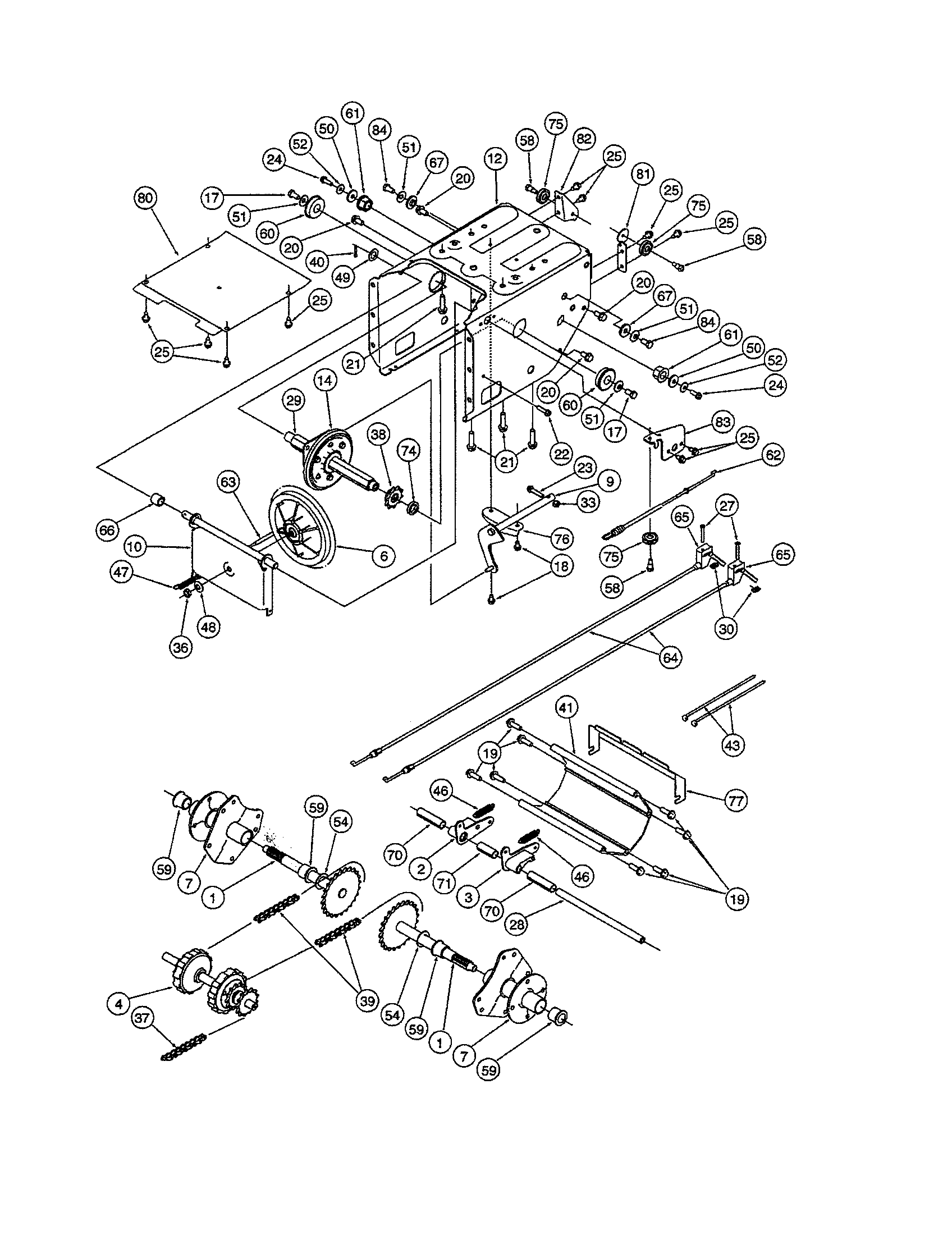 Axle/frame