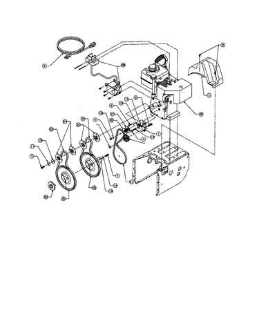 Engine/starter/pulley