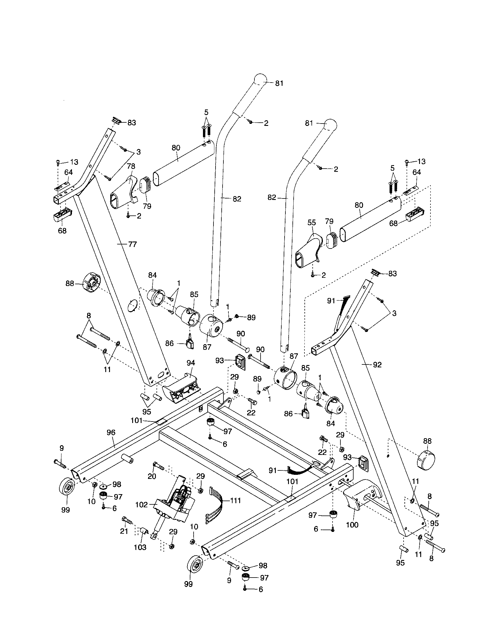 Uprights/base