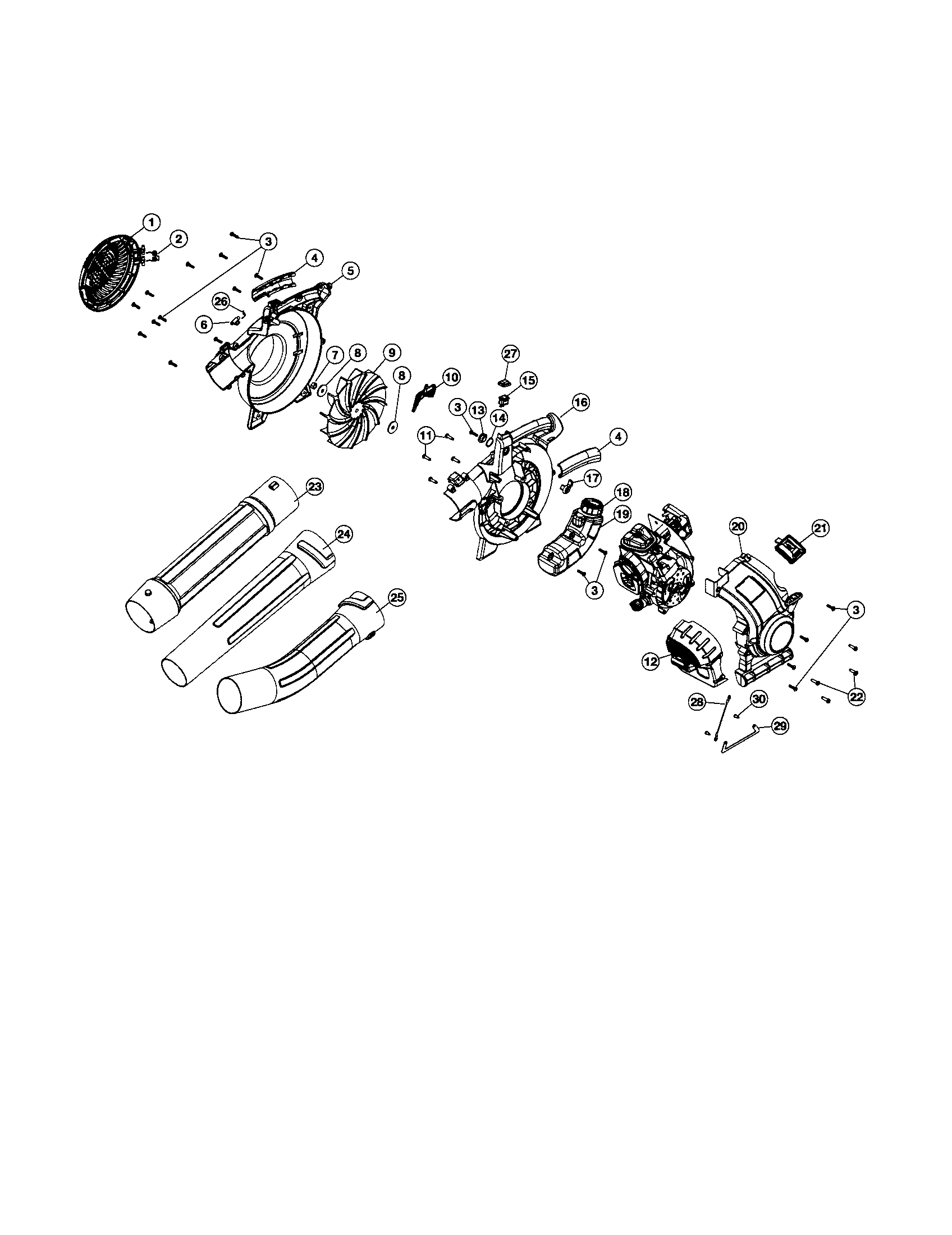 Fuel tank/impeller/tubes
