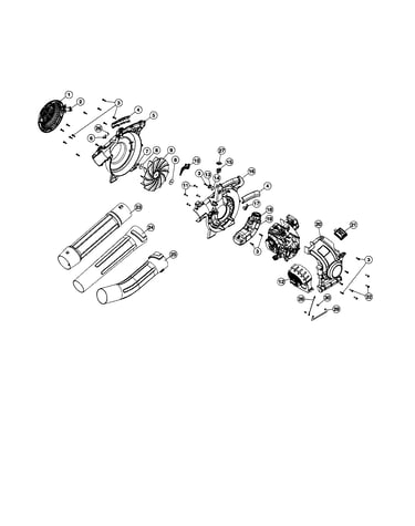 Fuel tank/impeller/tubes