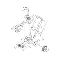 MTD 3BA handle/drive housing diagram