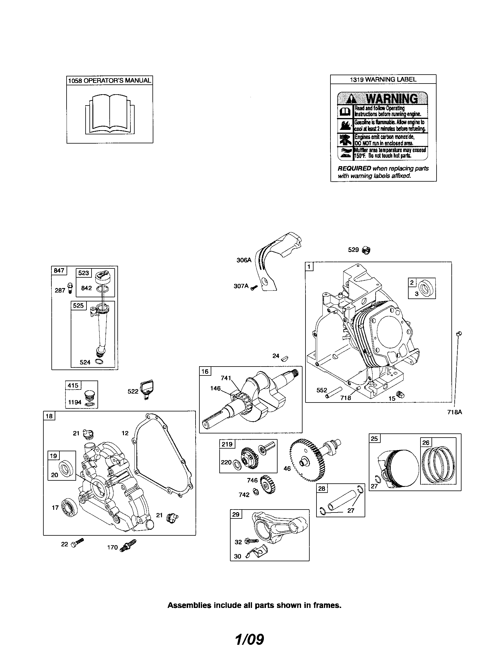 Cylinder/crankshaft/crankcase