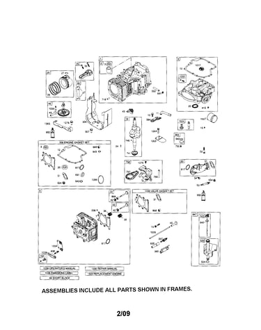 Cylinder/crankshaft/sump