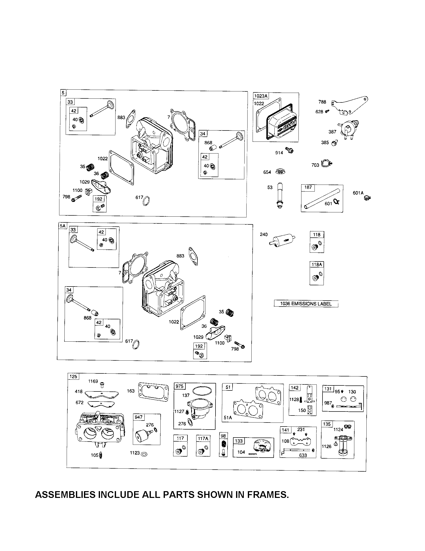 Head-cylinder/carburetor