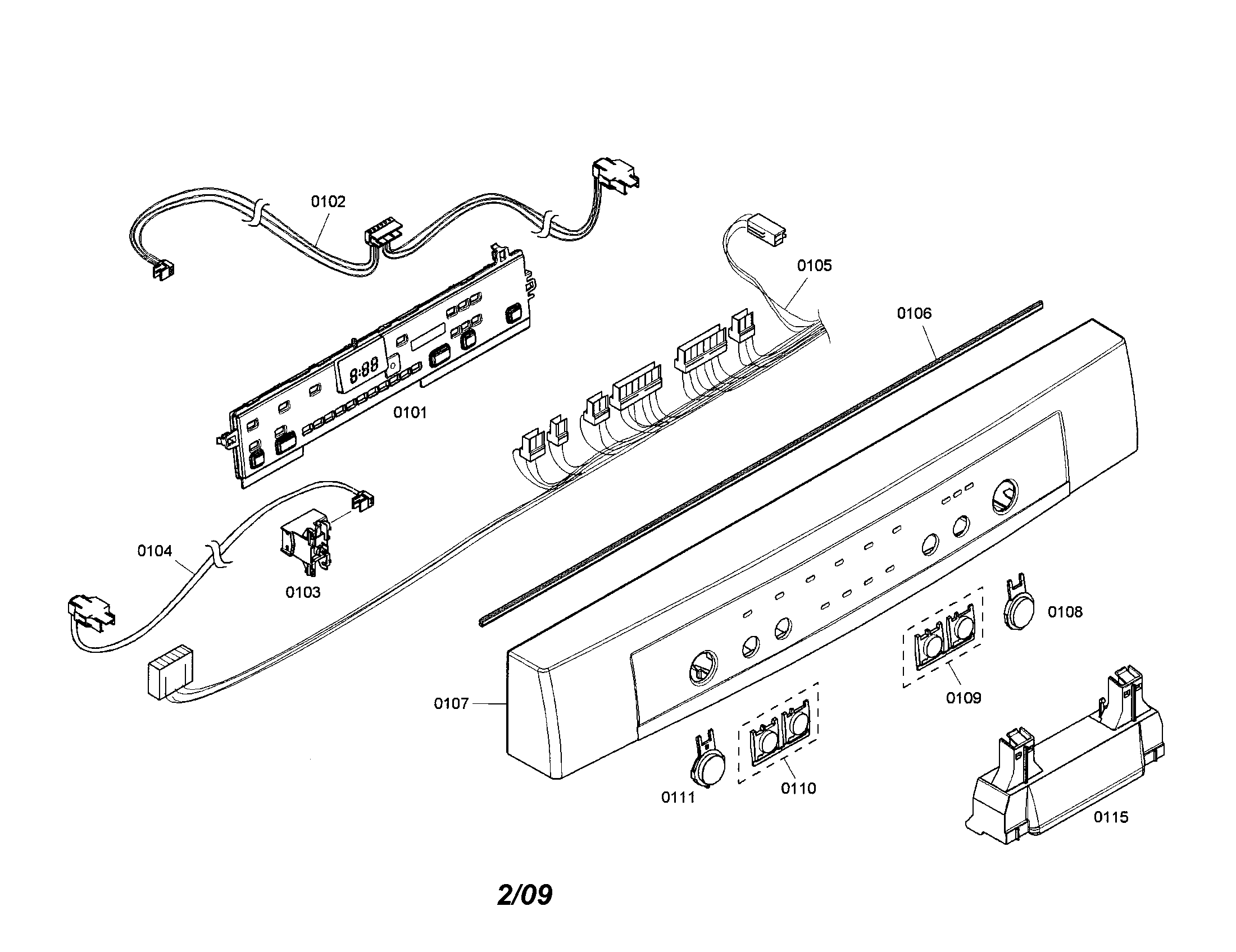 FASCIA PANEL/CONTROL MODULE