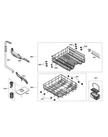 Racks/spray arm