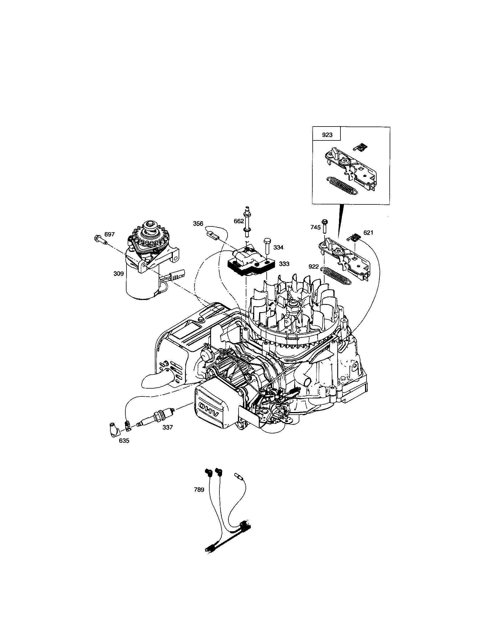 Starter motor/brake