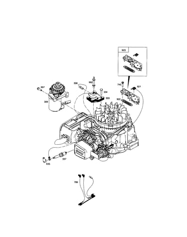 Starter motor/brake