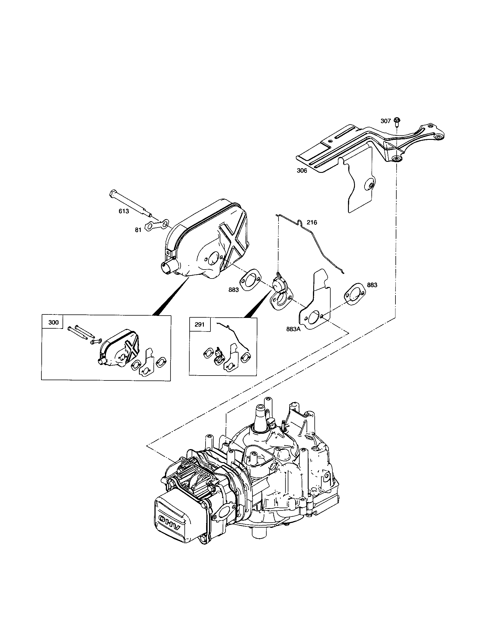 Muffler/cylinder shield