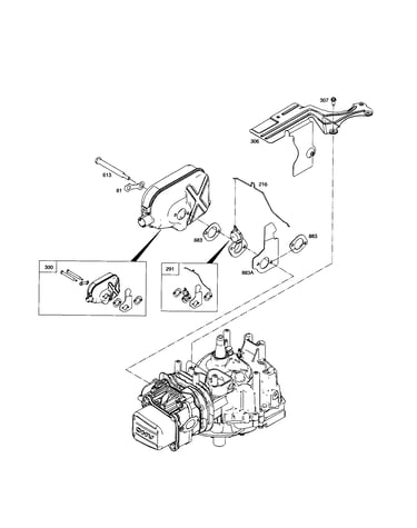 Muffler/cylinder shield