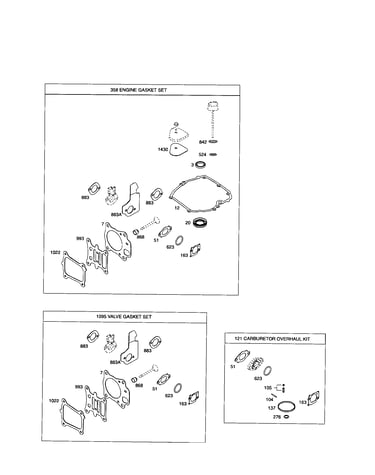 Gaskets sets