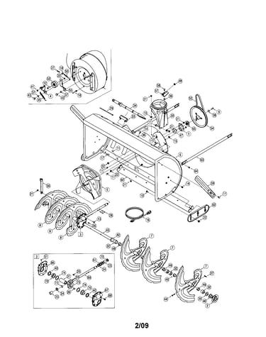 Auger housing/spiral
