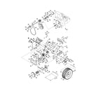 Craftsman 247888450 wheels/transmission frame diagram