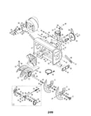 Auger housing/spiral/gear box