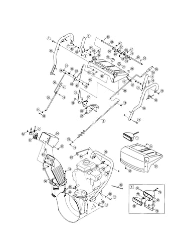 Handle/light/chute