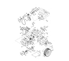 Craftsman 247888330 wheels/transmission frame diagram