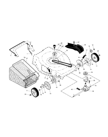Drive control/gear case/wheels