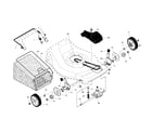 Craftsman 917376806 drive control/gear case/wheels diagram