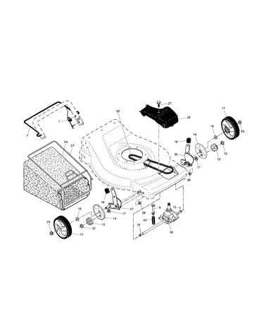 Drive control/gear case/wheels
