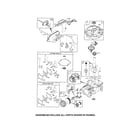 Craftsman 917374110 sump/cylinder/muffler diagram